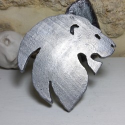 Tête de lion applique en...