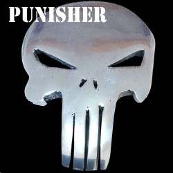 Plaque aluminium Punisher , four à fusion