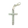 Porte-clé croix en étain 95% - 40gr