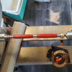 Stylo médical en bois de Cocobolo avec clip caducée doré sur le site Tour du Phoenix.fr