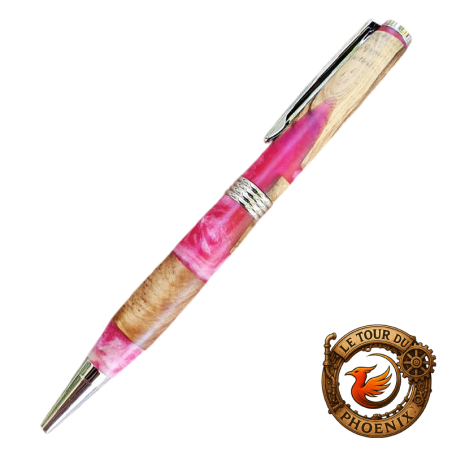 Stylo artisanal unique – fait main au tour à bois à Junas (Ga Stylo artisanal unique – fait main au tour à bois à Junas (Ga
