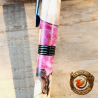 Stylo artisanal Pink Lady – Bois & résine rose – Élégance unique